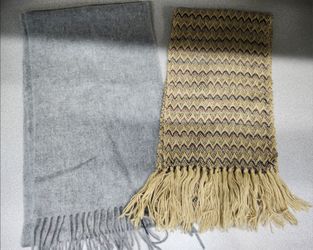 Set Of 2 Soft Scarves