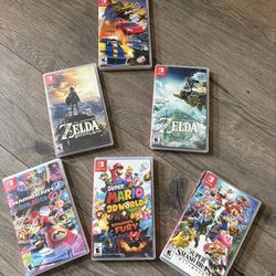 Nintendo Switch With Games And Accessories 