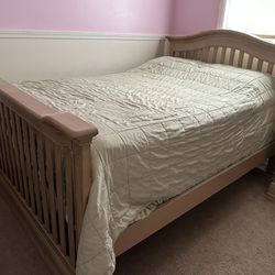 Crib/Full Bed With Box Spring (Baby Cache Brand)