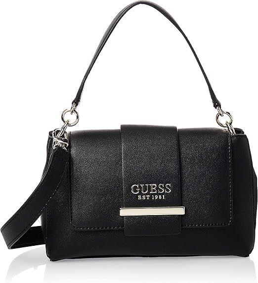 Guess Tara Top Handle Flap Bag Black