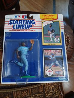 Starting Lineup 1990 Bo Jackson Action Figurine Collector  Cards