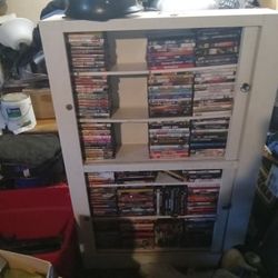 DVD Cabinet With Dvds