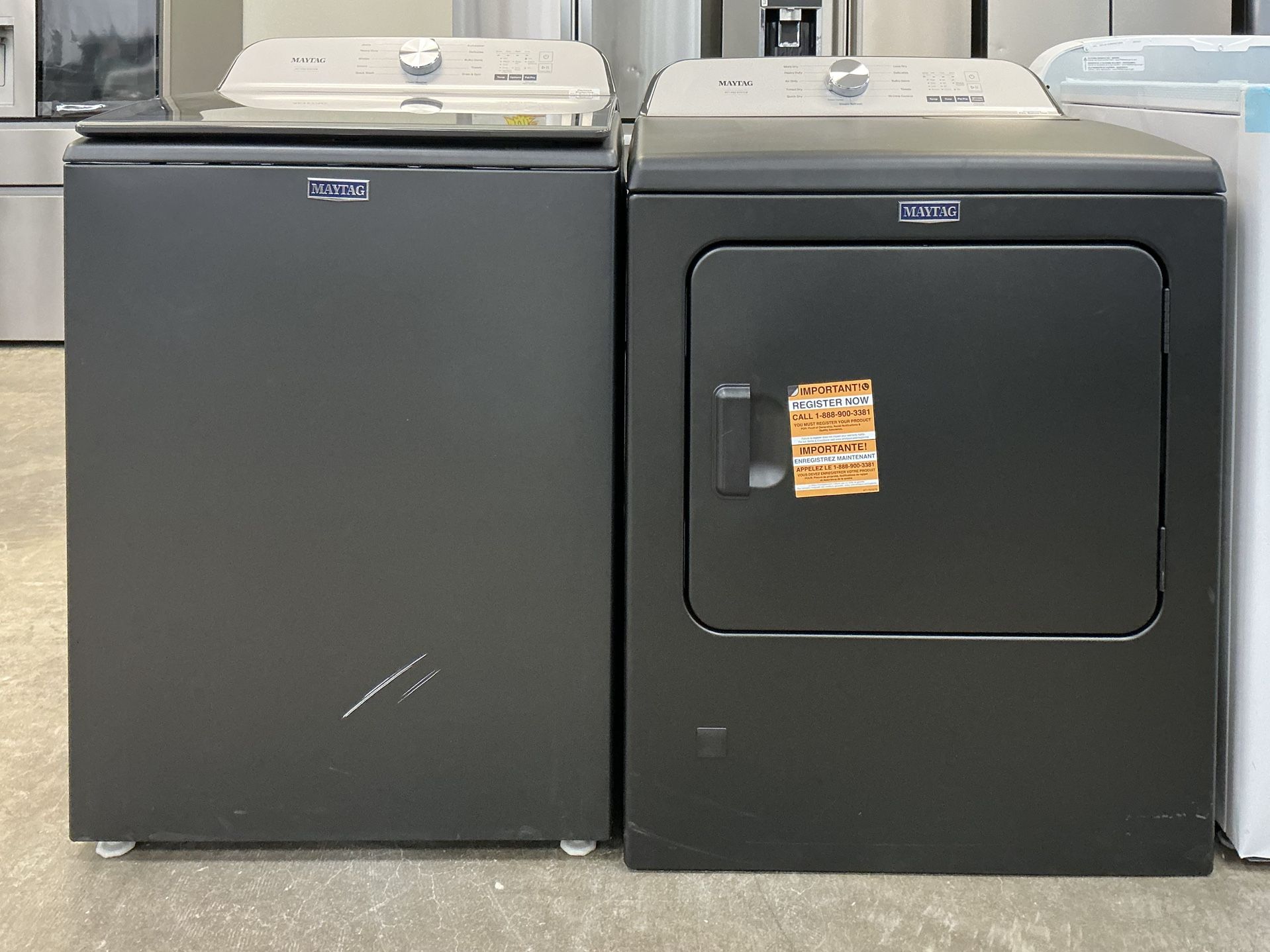 MAYIAG Pet Pro 4.7 cu. ft. Top Load Washer 7.0 cu. ft. Vented Gas Dryer