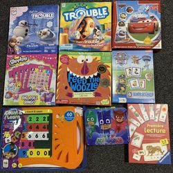 Bundle Of 9 Children Games And Puzzle 