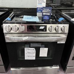 Gas Stove, 5.8 Cu.ft 5 Burners, Fan Convection Gas Range With Warranty