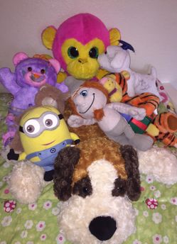 Random stuffed animals