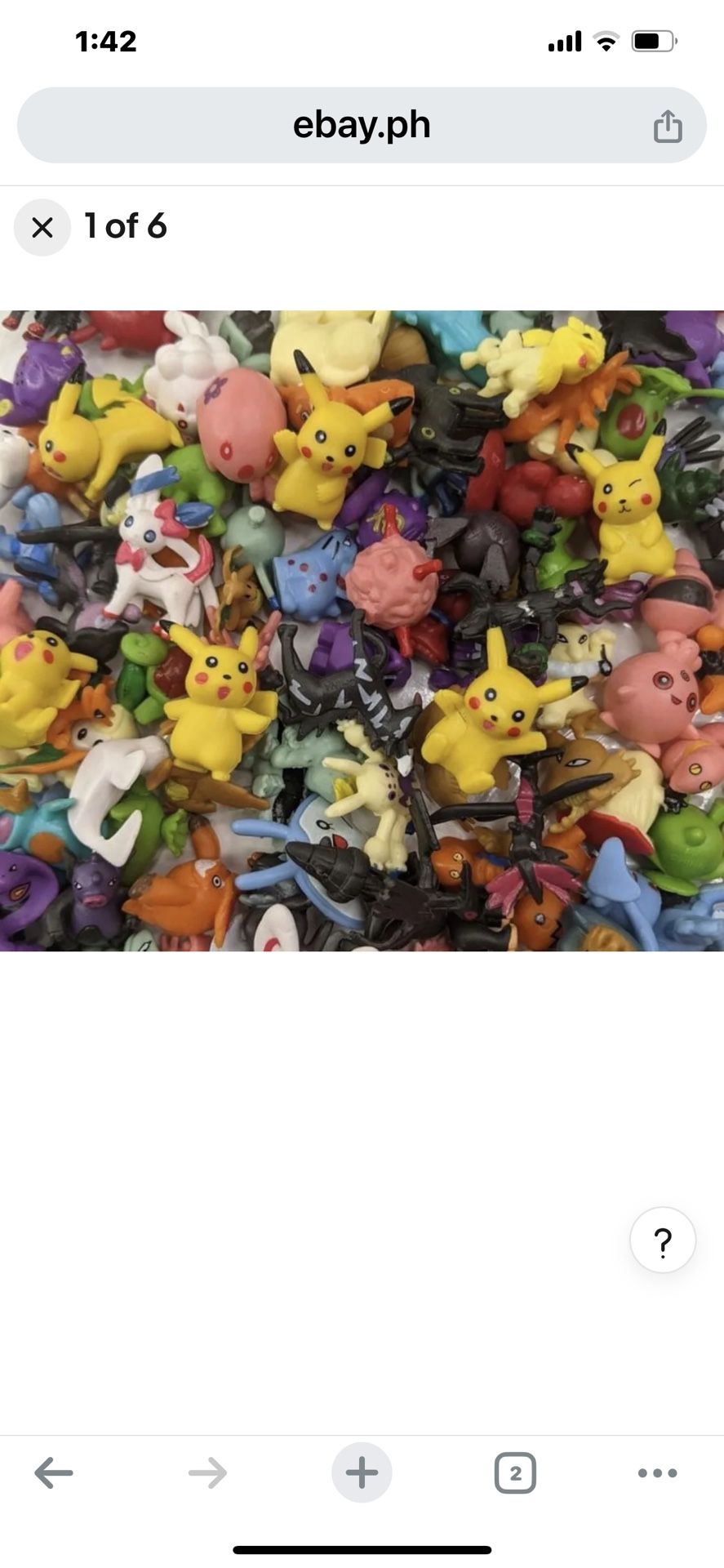 24 pcs Pokemon Mini PVC Action Figures Pikachu Cake Tops Toys For Kids Party