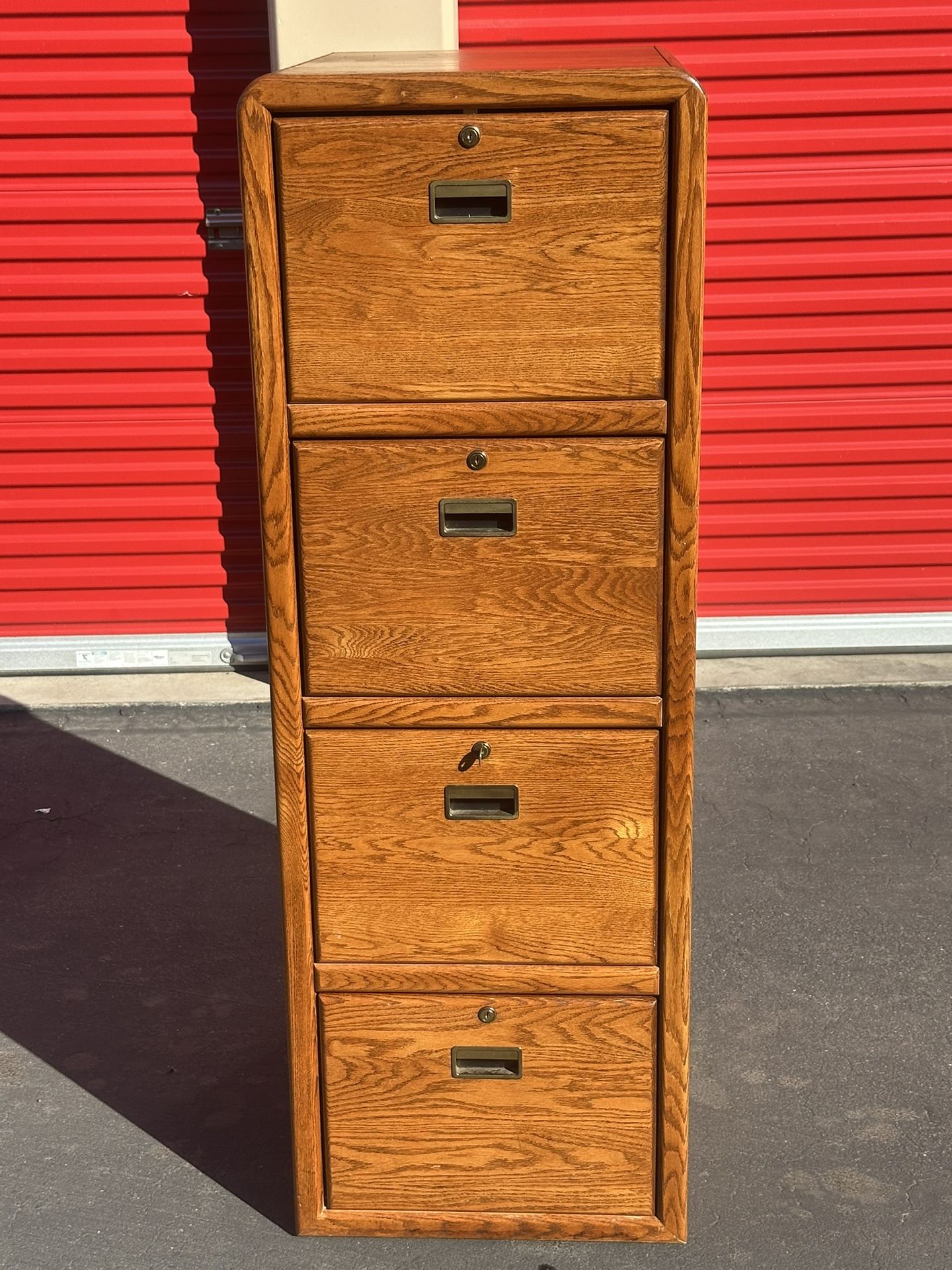 Vintage Filing Cabinet - Key