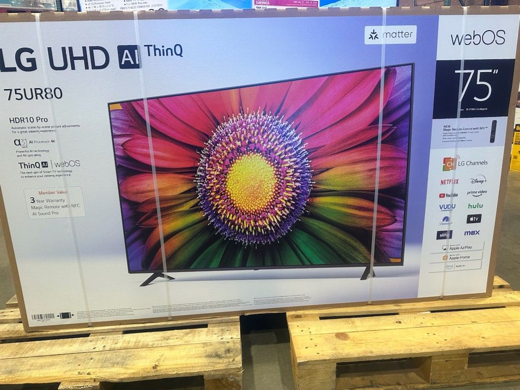 75" Screen Led Smart 4k By LG ThinQ.  75UR8000 