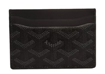 Goyardine Saint Sulpice Card Holder Black