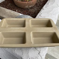 Pampered Chef Stoneware Mini Loaf Pan