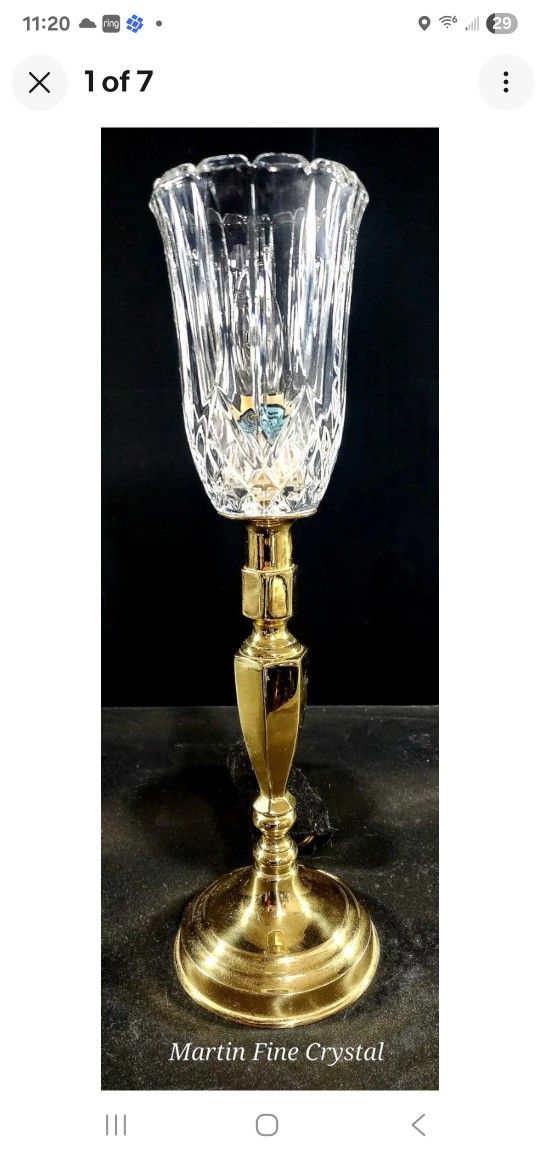 Waterford Lismore Torche Light Fine Cut Crystal