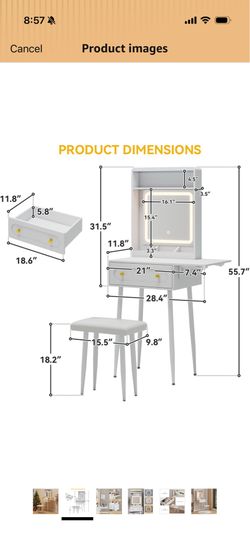 Your lite vanity from Amazon