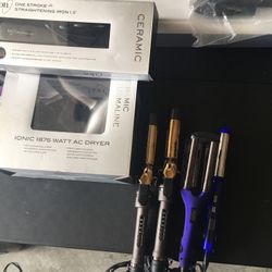 6 Piece Ion Hair Tool Set Brand New