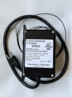 FiberSwitch SX921 Garbage Disposal Controller 120V Time Delay Unit