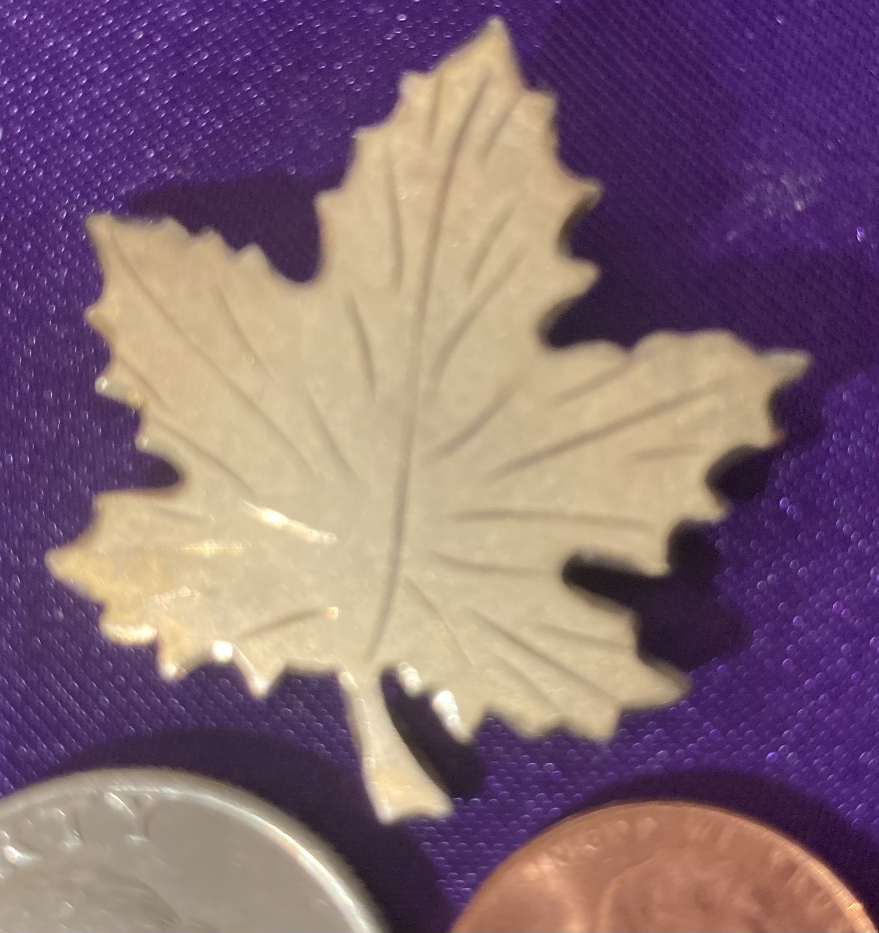 Sterling Silver Maple Leaf