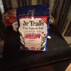 DR. Teals 3LBS Pure Epsom Salt, Black Elderberry 