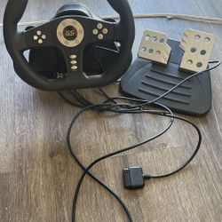 GameStop Steering Wheel Ps2