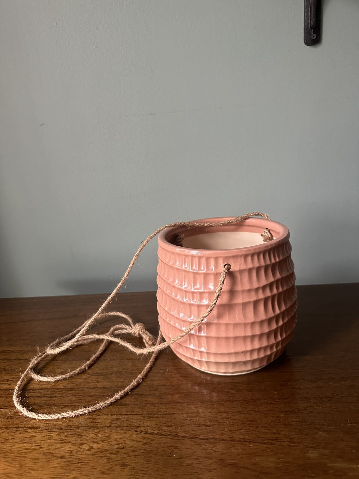 Pink Hanging Plant Holder