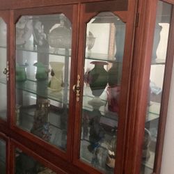 China cabinet with light