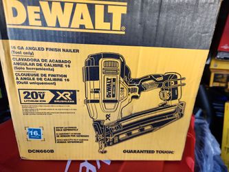 20V MAX XR 16-Gauge Cordless Angled Finish Nailer Tool-Only