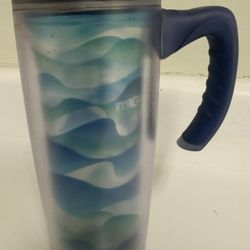 16-ounce insulated plastic travel mug
