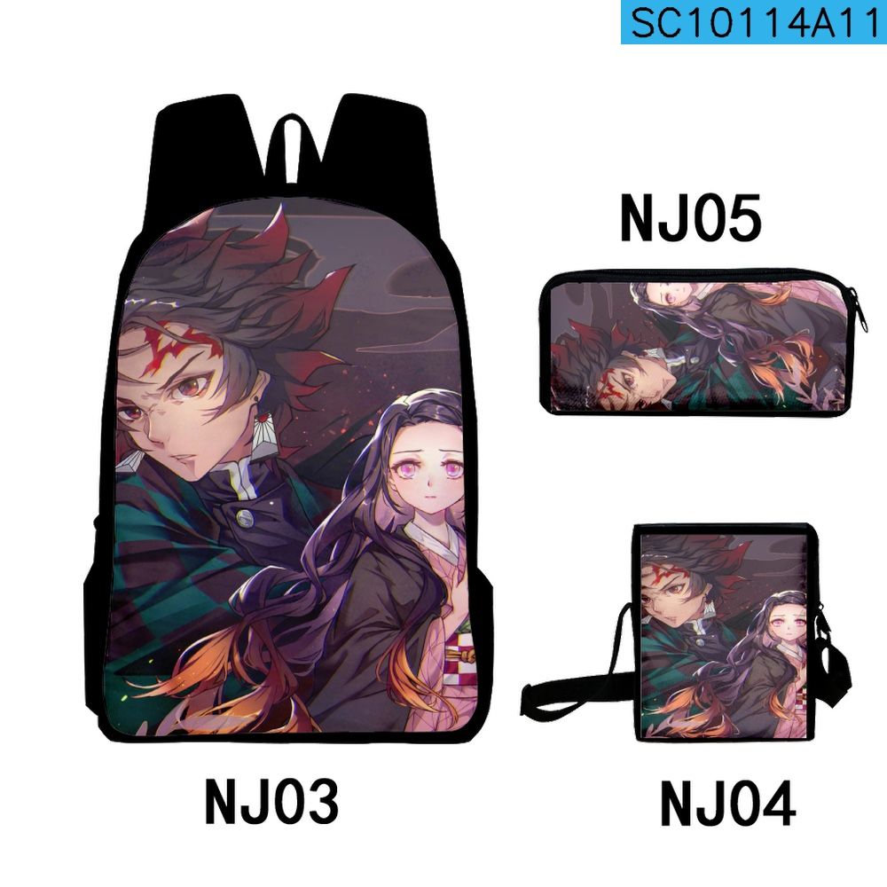 Brand New 3 Piece Bagpack Anime Never Used