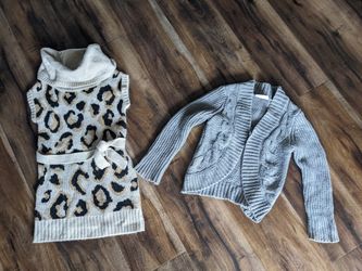 Size 4 Girls Dress And Sweater