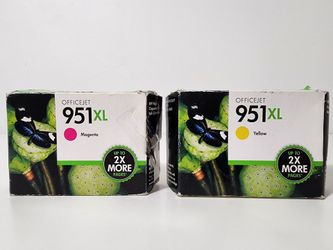 HP 951XL Magenta and Yellow Ink Cartridges Pack of 2