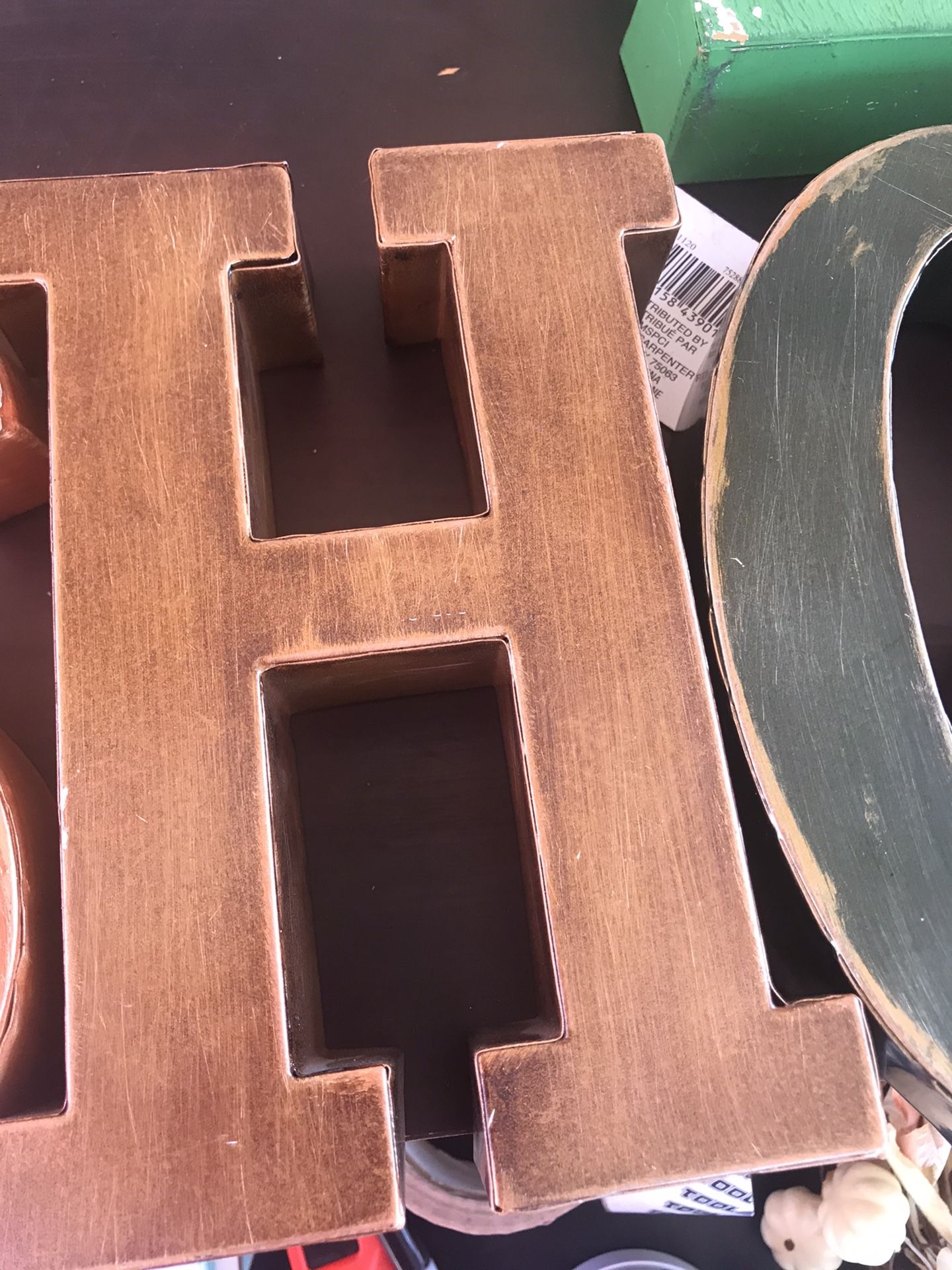 9” Metal Letters From Michaels