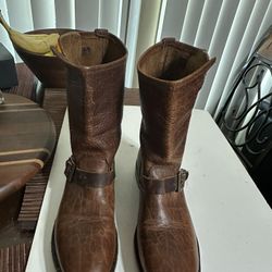 Women’s Leather Boots Vintage Shoe Company Size 9