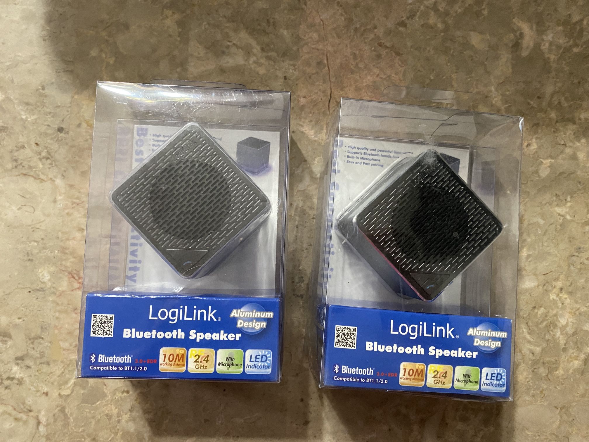LogiLink Cube Bluetooth Speaker - Aluminum