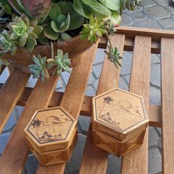 Bamboo Trinket Case Set 