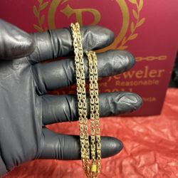 10K GOLD BYZANTINE CHAIN 