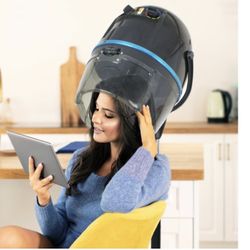 Professional Adjustable Hood Floor Stand Bonnet Hair Dryer, 1300 Watts, Black