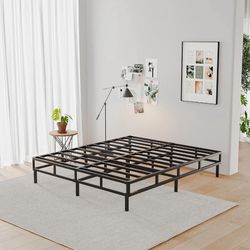 VTWAZAST Twin Box Spring with Fabric Bed Cover, 5 Inch Low Profile Heavy Duty Metal Structure with Easy Clean Cover, Non-Slip, Noise Free, Easy Assemb