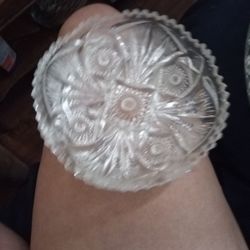 Beautiful Cut Glass Antique Pin Wheel Bowl 1(contact info removed)
