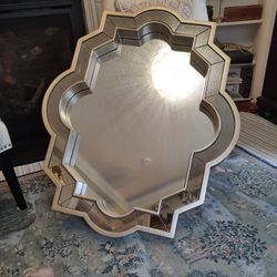 Mirror 28.3" X 35.4" Gold/Silver Toned 