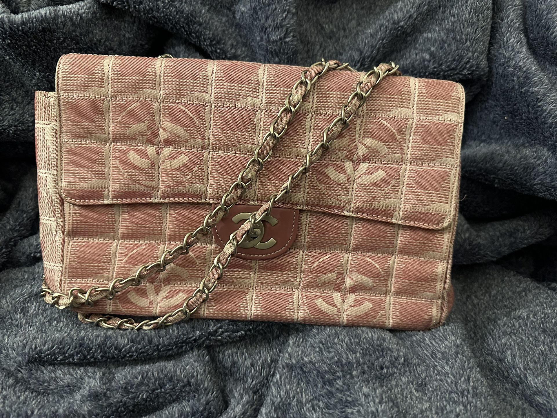 Chanel Pink Jacquard Bag 