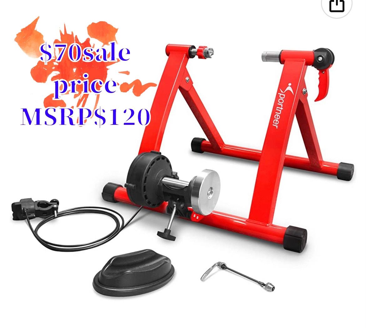 Bike Trainer Stand Indoor Riding Sportneer Magnetic Stationary
