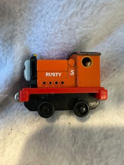 Thomas Friends Take Along Rusty #5 Diecast Magnetic Train 2004