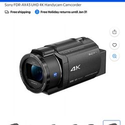 Sony 4k HandyCam