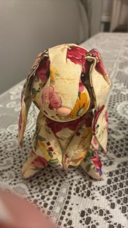 Floral Fabric Bunny Rabbit – Cottage Farmhouse Decor