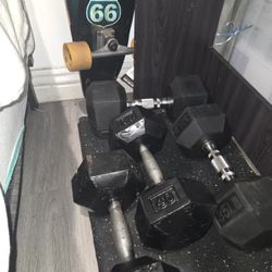40lb Dumbells.  Cast Iron 