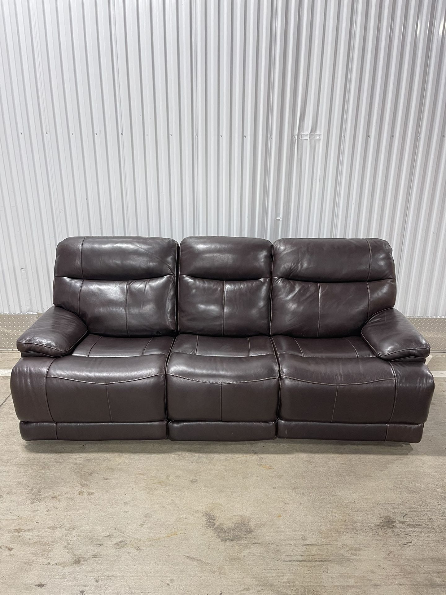 Brand New! Ridgewin Leather Power Reclining Sofa | Free Delivery & Install