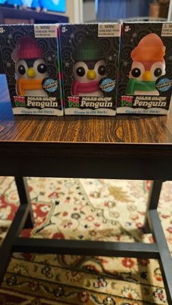 Nee Doh Polar Glow Penguin Squish Toys – Set of 3