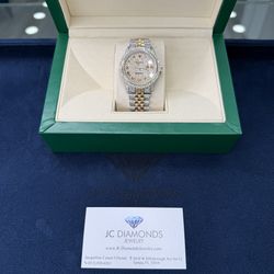 36 MM All Diamonds Real 18k Gold Band Vs Diamonds 