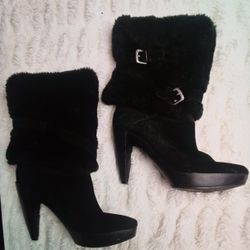Fur Boots By Nine West Size 9