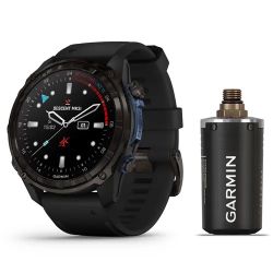 Garmin Descent Mk3i 51mm Dive Computer with T2 Transmitter, Carbon Gray DLC Titanium/Black 