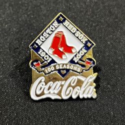 Boston Red Sox Commemorative Pin Coca Cola 100 Seasons 2001 Vintage